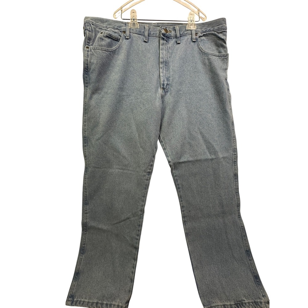 Wrangler Blue Ridge Clothing Company Men Relaxed Fit Denim Jean 44x29 Light Wash